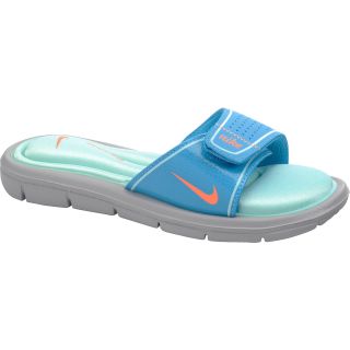NIKE Womens Comfort Slides   Size 10, Blue/grey