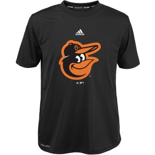 adidas Youth Baltimore Orioles ClimaLite Team Logo Short Sleeve T Shirt   Size