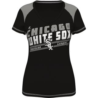 MAJESTIC ATHLETIC Womens Chicago White Sox Superior Speed V Neck T Shirt  