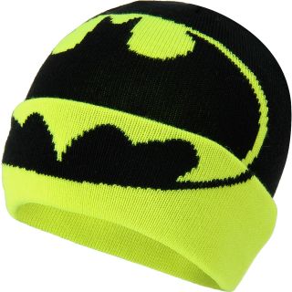 UNDER ARMOUR Boys Alter Ego Batman Cuffed Winter Hat, Black/yellow