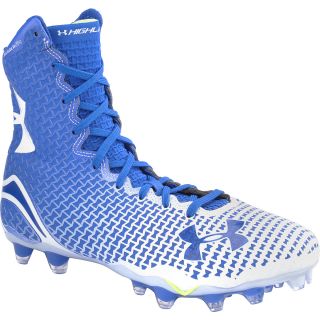 UNDER ARMOUR Mens Highlight MC High Football Cleats   Size 13, Royal/white
