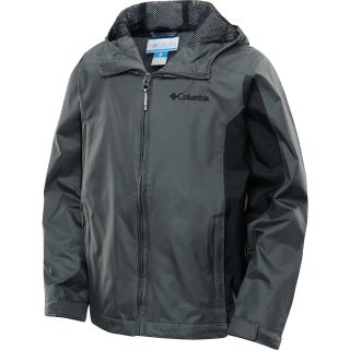 COLUMBIA Boys Wet Reflect Jacket   Size XS/Extra Small, Grill/black
