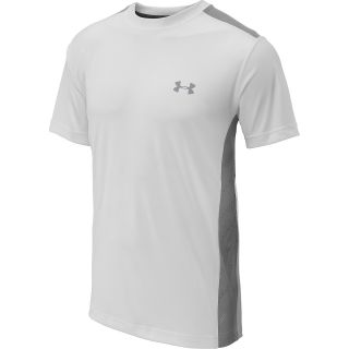 UNDER ARMOUR Mens ArmourVent Short Sleeve T Shirt   Size: Small, White/steel
