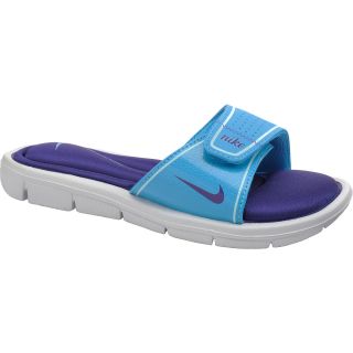 NIKE Womens Comfort Slides   Size 7, Blue/purple