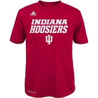 adidas Youth Indiana Hoosiers Basic Team Short Sleeve T Shirt   Size: Small, Red