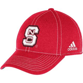 adidas Mens North Carolina State Wolfpack Structured Fitted Flex Cap   Size