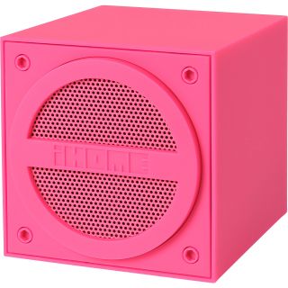 iHOME Bluetooth Rechargeable Mini Speaker Cube, Pink