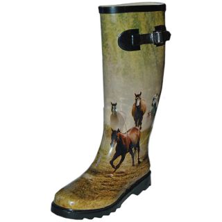 Itasca Misty Pony 3D Horse Waterproof Rubber Boot Womens   Size: 10, 3d Horse