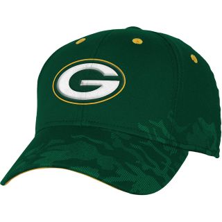 NFL Team Apparel Youth Green Bay Packers Shield Black Snapback Cap   Size: