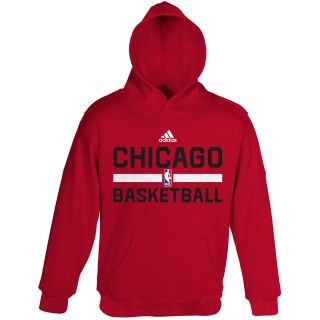 adidas Youth Chicago Bulls Practice Logo Fleece Hoody   Size: Medium