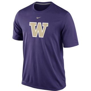 NIKE Mens Washington Huskies Dri FIT Logo Legend Short Sleeve T Shirt   Size: