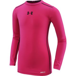 UNDER ARMOUR Boys HeatGear Sonic Fitted Long Sleeve Top   Size: Small, Tropic
