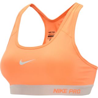 NIKE Womens Pro Padded Sports Bra   Size: Large, Atomic Orange/grey