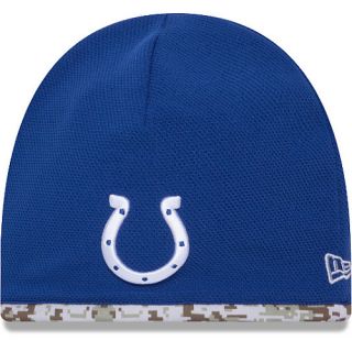 NEW ERA Mens Indianapolis Colts Salute To Service Camo Lining Tech Knit Hat,