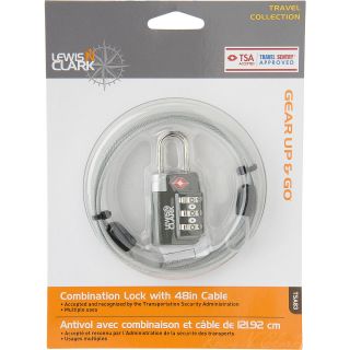 L.C. INDUSTRIES Combination Lock with Cable