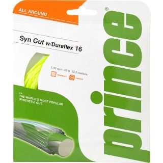 PRINCE Synthetic Gut with Duraflex Tennis String   16 Gauge   Size: 4016g,