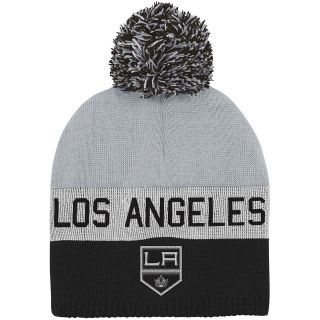REEBOK Youth Los Angeles Kings Uncuffed Pom Knit Hat   Size: Youth