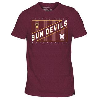 HURLEY Mens Arizona State Sun Devils Premium Crew T Shirt   Size: Large, Maroon
