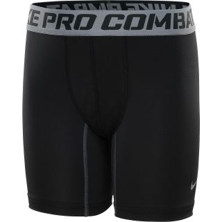 NIKE Boys Pro Combat Core Compression Shorts   Size: Medium, Black/grey