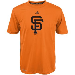 adidas Youth San Francisco Giants ClimaLite Team Logo Short Sleeve T Shirt  