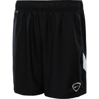 NIKE Mens Academy Woven Soccer Shorts   Size Small, Black/white/white