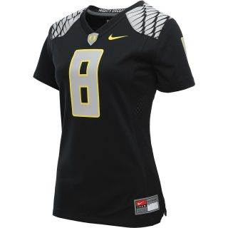 NIKE Womens Oregon Ducks #8 Black College Football Game Replica Jersey   Size: