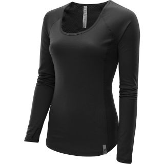 UNDER ARMOUR Womens Fly By Long Sleeve Running Top   Size Large, Black