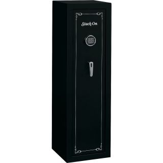 Stack On 10 Gun Non Fire Safe   Size: Electronic Lock Crbw, Black (SS 10 MB E 