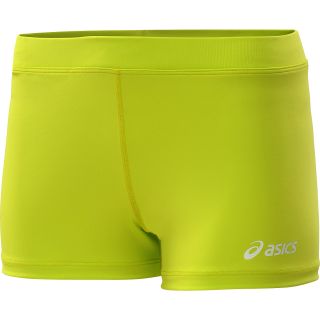 ASICS Womens Low Cut Compression Shorts   Size: Small, Neon Green