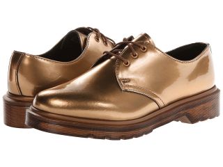 Dr. Martens 1461 3 Eye Shoe Womens Lace up casual Shoes (Gold)