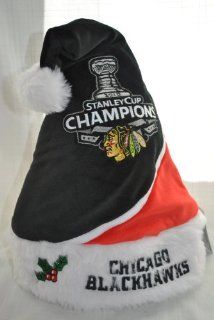 Chicago Blackhawks Stanley Cup champions SWOOP COLORBLOCK SANTA hat: Everything Else