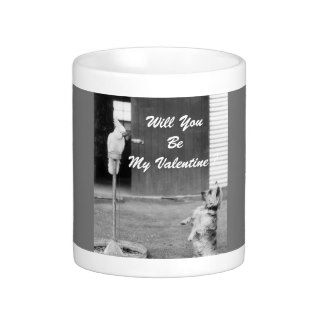 Funny Retro Valentines Day Wishes Coffee Mugs