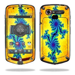 Protective Vinyl Skin Decal Cover for Casio G'zOne Commando 4G LTE C811 GZ1 Verizon Cell Phone Sticker Skins Fractal Works: Electronics