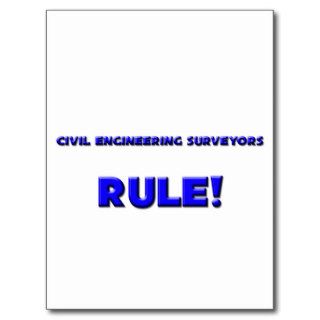 Civil Engineering Surveyors Rule Postcard