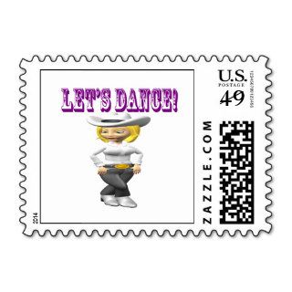 Lets Dance Postage Stamp