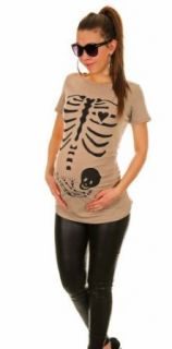 Glamour Empire Maternity Pregnancy Skeleton Print Cotton T shirt Top 547 at  Womens Clothing store