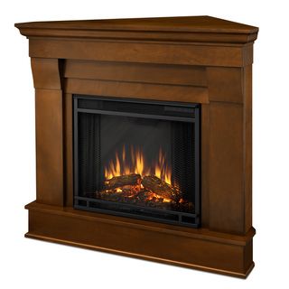 Real Flame Chateau   Chimenea elctrica esquinera, Espresso Real Flame Indoor Fireplaces