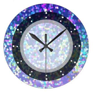 Wall Clock Glitter Graphic Background