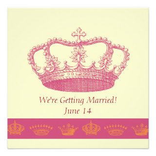 Crown Designs    Pink Custom Invites