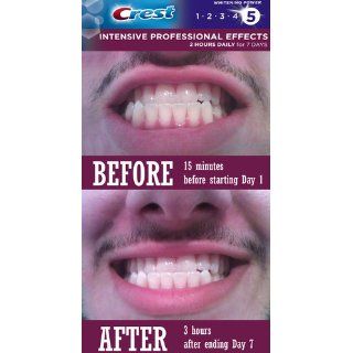 Crest 3D White Intensive Professional Effects Teeth Whitening Strips 7 Count: Health & Personal Care