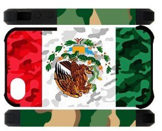 Fashion Funny Mexican Mexico Flag Apple Iphone 4S/4 Case Cover Dual Protective Polymer Cases Military Camo: Cell Phones & Accessories