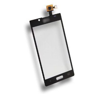 Original Genuine OEM Black Lens Touch Screen Digitizer Flex Repair Replacement Fix For LG P700 Optimus L7: Cell Phones & Accessories