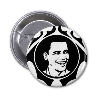 barack obama. tribal. buttons