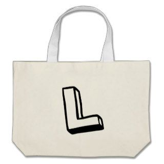 Letter L Canvas Bag