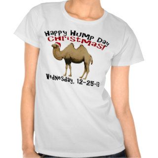 Happy Hump Day Christmas Funny Wednesday Camel Tee Shirt