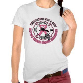 Firefighters For A Cure Breast Cancer Shirts