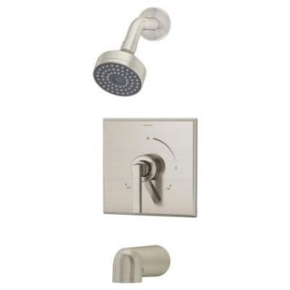 Symmons Duro 1 Handle Tub and Shower Faucet Trim in Satin Nickel (Valve not included) S 3602 STN TRM