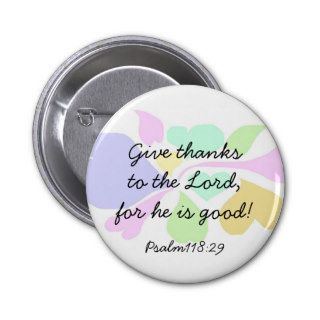 Give Thanks Christian Pin