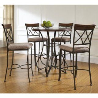 5 Pc. Hamilton Pub Table Set with 4 Bar Stools   By Powell   Dining Tables