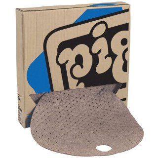 New Pig MAT544 Polypropylene Oil Only Barrel Top Absorbent Mat, 3.5 Gallon Absorbency, 22" Diameter, Brown (Box of 25): Science Lab Spill Containment Supplies: Industrial & Scientific